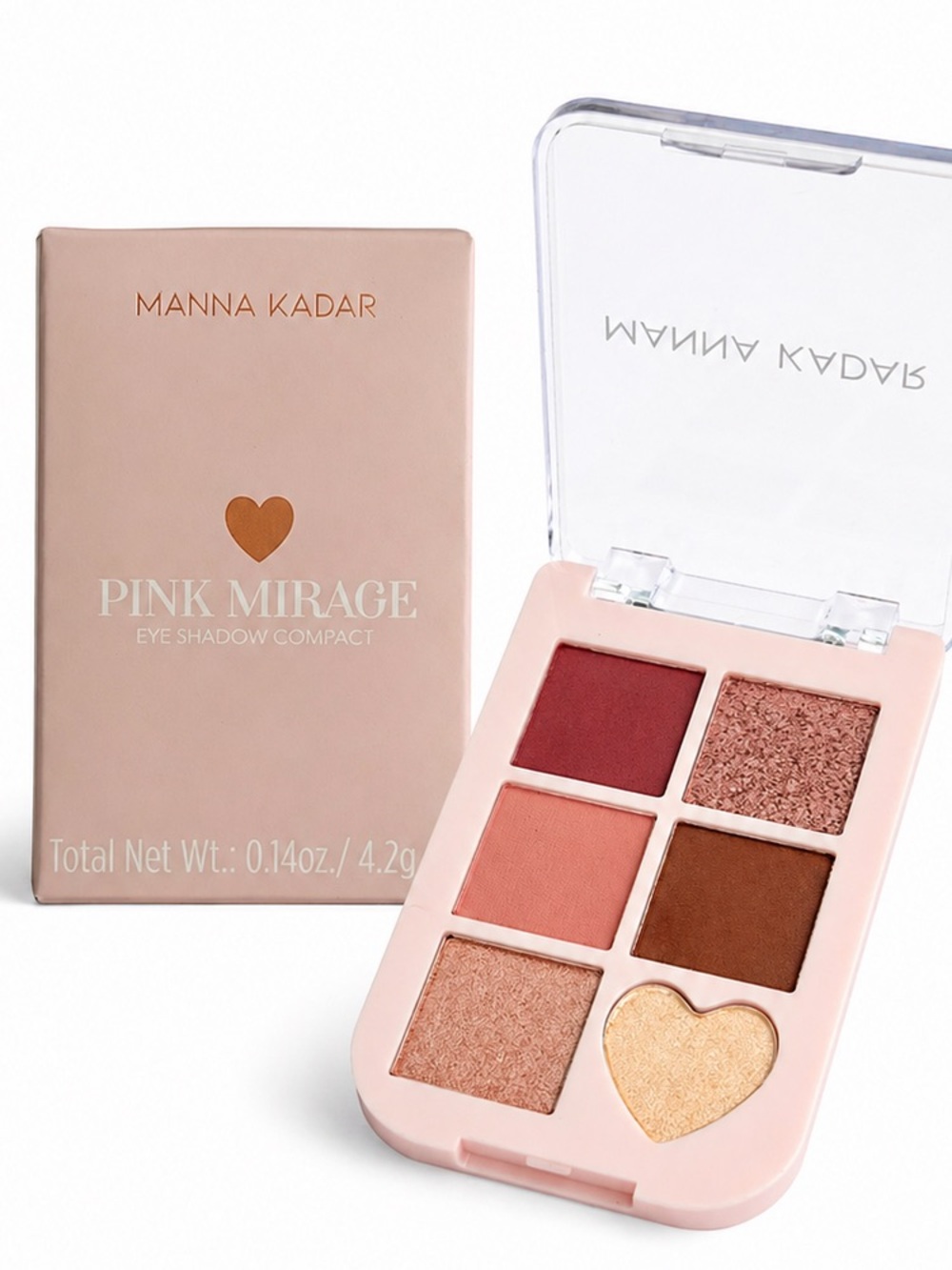 Manna Kadar Pink Mirage Eyeshadow Palette Compact Travel Size